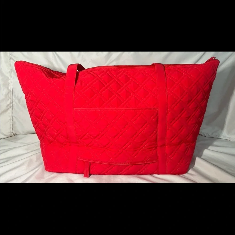 Vera Bradley Women's Microfiber Miller Tote Travel Bag Canyon Sunset - Picture 4 of 10